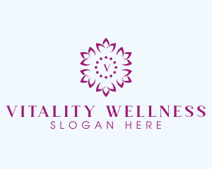 Floral Yoga Wellness logo design