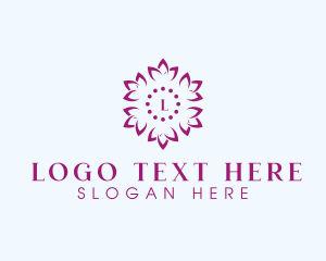 Spa - Floral Yoga Wellness logo design