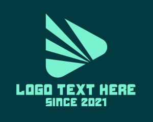 Play Button - Green Play Button logo design