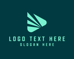 Technician - Green Play Button logo design