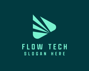 Tech Play Button logo design