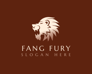 Fangs - Wild Lion Fangs logo design