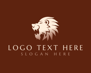 Lion - Wild Lion Fangs logo design
