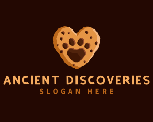 Heart Paw Cookie logo design