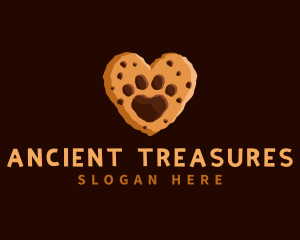 Heart Paw Cookie logo design