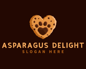 Heart Paw Cookie logo design