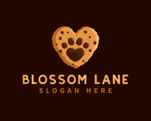 Heart Paw Cookie logo design