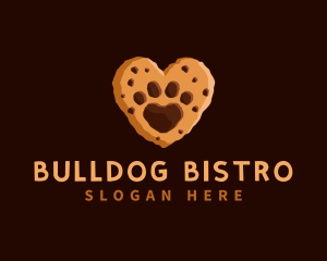 Heart Paw Cookie logo design