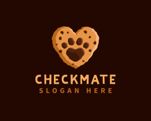 Heart Paw Cookie logo design