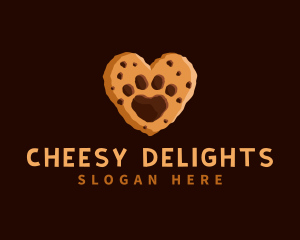 Heart Paw Cookie logo design