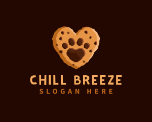 Heart Paw Cookie logo design