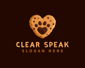 Heart Paw Cookie logo design