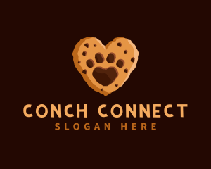 Heart Paw Cookie logo design