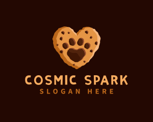 Heart Paw Cookie logo design