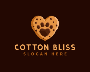 Heart Paw Cookie logo design