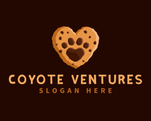 Heart Paw Cookie logo design