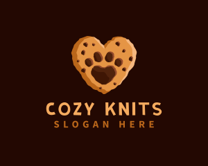 Heart Paw Cookie logo design