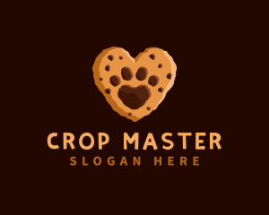 Heart Paw Cookie logo design