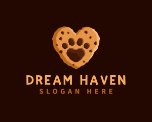 Heart Paw Cookie logo design