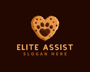 Heart Paw Cookie logo design