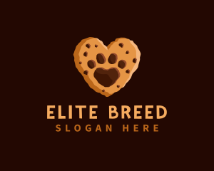 Heart Paw Cookie logo design