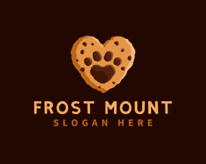 Heart Paw Cookie logo design