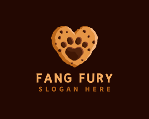 Heart Paw Cookie logo design