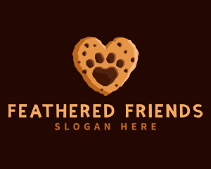 Heart Paw Cookie logo design