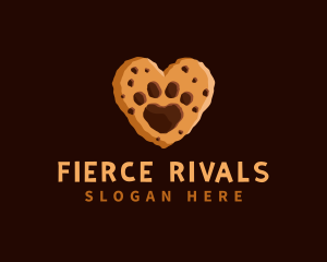 Heart Paw Cookie logo design