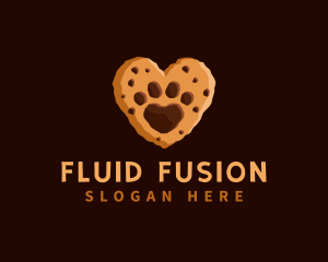 Heart Paw Cookie logo design