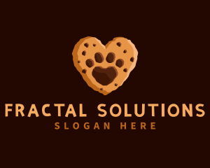 Heart Paw Cookie logo design