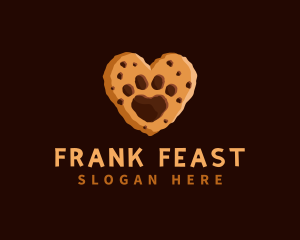 Heart Paw Cookie logo design