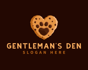 Heart Paw Cookie logo design