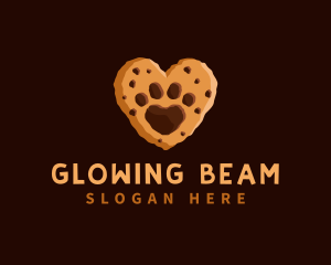 Heart Paw Cookie logo design