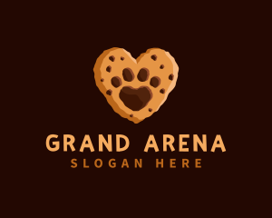 Heart Paw Cookie logo design