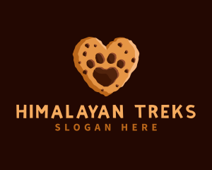 Heart Paw Cookie logo design