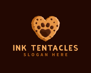 Heart Paw Cookie logo design