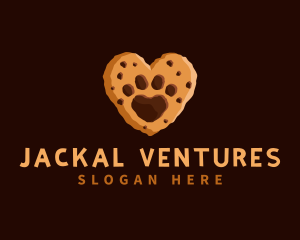 Heart Paw Cookie logo design