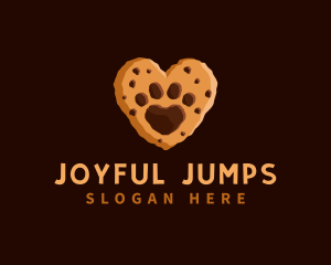 Heart Paw Cookie logo design