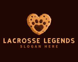 Heart Paw Cookie logo design