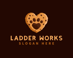 Heart Paw Cookie logo design