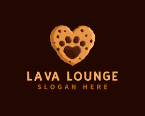 Heart Paw Cookie logo design