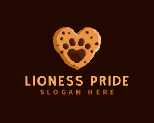 Heart Paw Cookie logo design