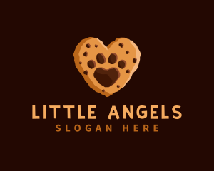 Heart Paw Cookie logo design