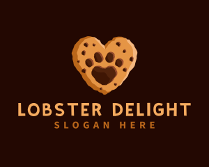 Heart Paw Cookie logo design