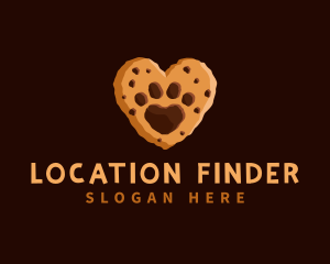 Heart Paw Cookie logo design