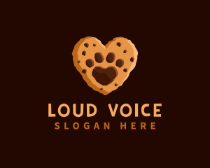 Heart Paw Cookie logo design