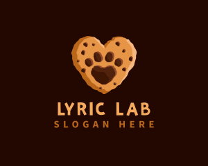 Heart Paw Cookie logo design