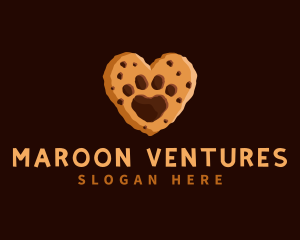 Heart Paw Cookie logo design