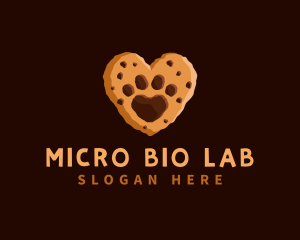 Heart Paw Cookie logo design